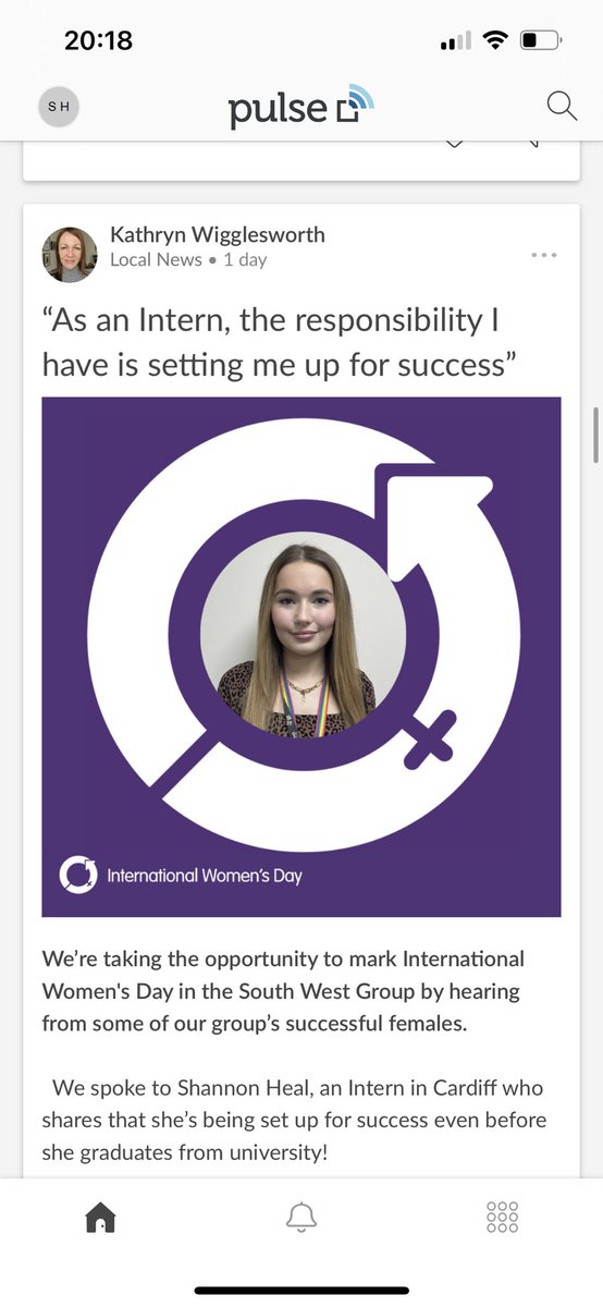 In light of international women’s day this week I was invited to share my journey with Enterprise as an intern. Have a read on Pulse!📝💜 #IWD