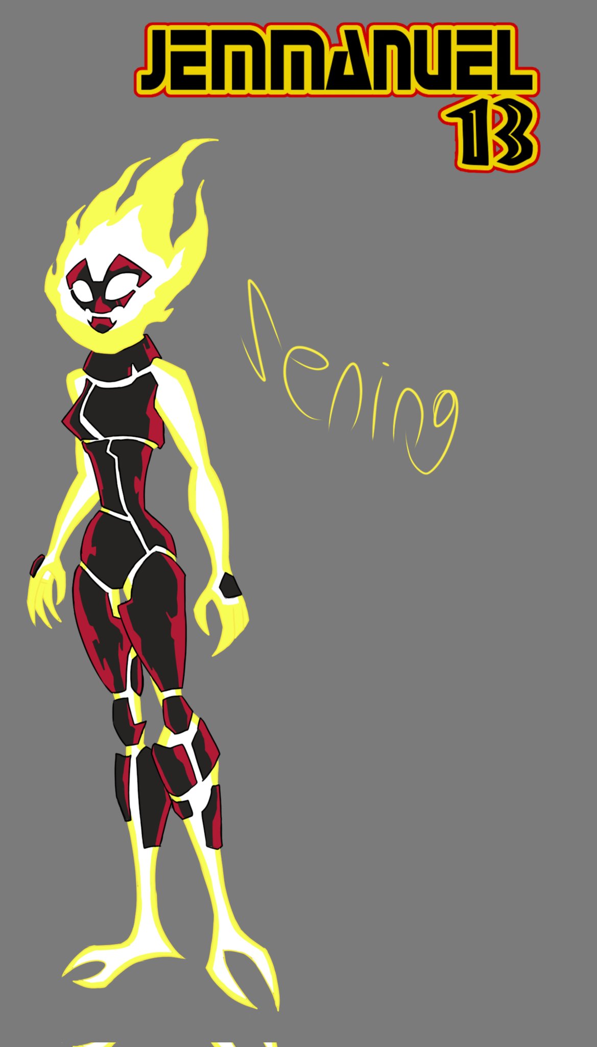 Jemmanuel13 on X: Sening a pyronita who loves fun and dreams of being a  singer, her pyrokinetic powers are surprising to the point where the  protagonists suffer for it ben10 pyronite characterdesign 