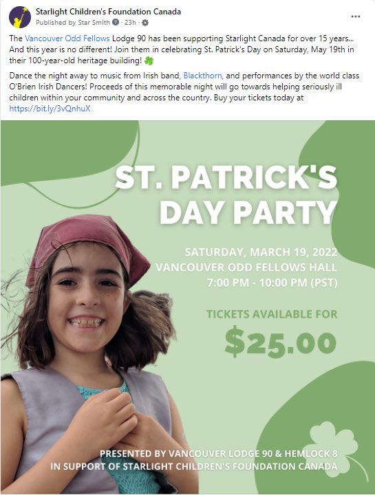 StarlightBC's tweet photo. Looking for a great St. Patrick’s Day Party? https://t.co/TUdHSXd116