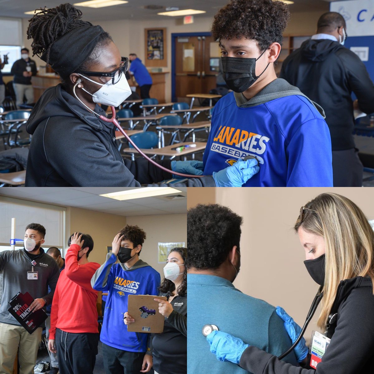 CanarySportsMed's tweet photo. Between Sept and March @mystlukes Sports Medicine &amp; Star Community Health - Sigal Family Practice has provided 828 FREE sports physicals to the students of @AllentownSD 
#canarynation #huskypride https://t.co/rvA2Troraa