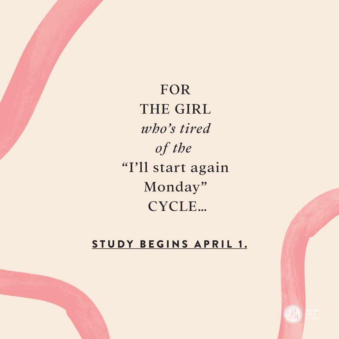 circle31org's tweet photo. Join us on April 1st for our next #P31OBS, “I’ll Start Again Monday” by @LysaTerKeurst 
 
Sign up today and invite a friend!
 
Sign-Up: https://t.co/VvzvMfbtva
Bookstore: https://t.co/xLEfIgktOj
 
#IllStartAgainMonday #P31OBS https://t.co/bFJNlGmSIq