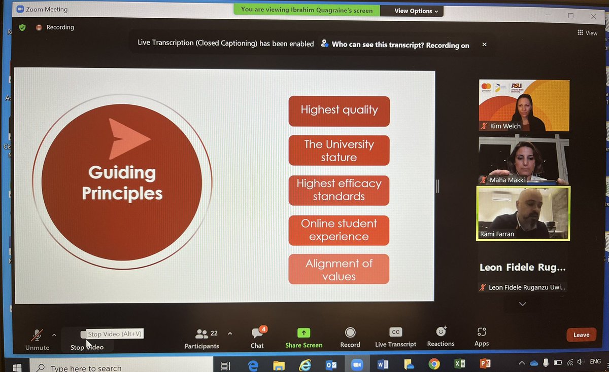 Mahahmakki's tweet photo. @FarranRami sharing @AUB_Lebanon journey with e-learning and instructional design with university partners in the context of the @MastercardFdn e-learning initiative that created a space for learning exchange &amp; inspiration @ExperienceUSIU @ASU https://t.co/vomYmaPiRp