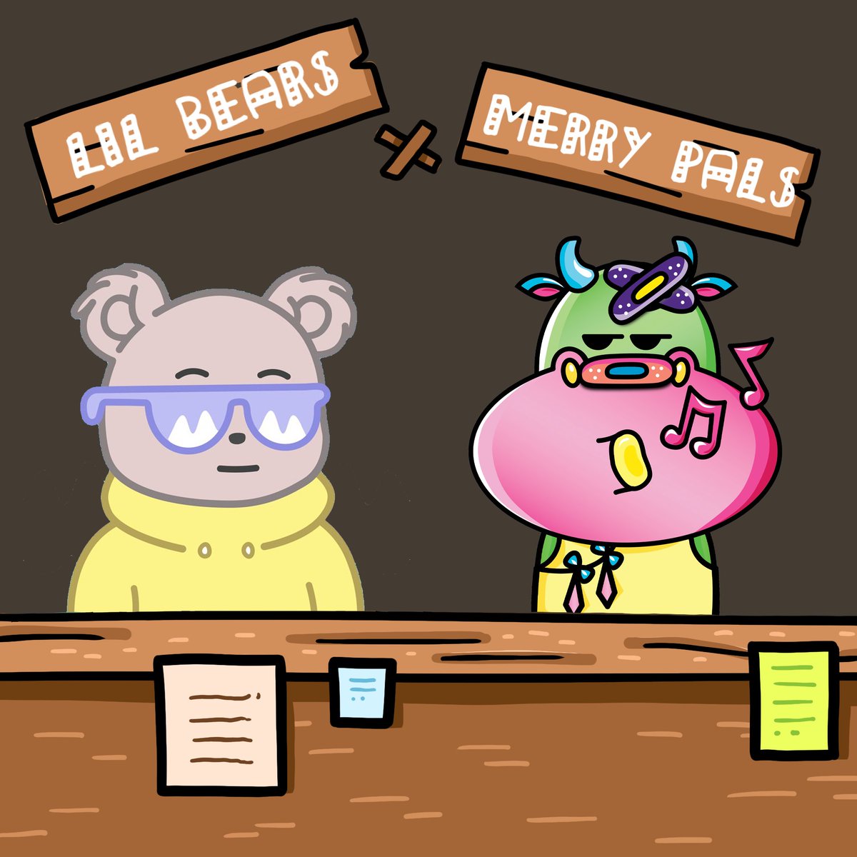 MerryPals's tweet photo. We’re also giving out 3 x WL spots Lil Bears and 3 x MerryList from Us.

🌈Follow @MerryPals &amp; @LilBearsNFT  
🌈Like &amp; Retweet!
🌈Tag 3 friends!

⏳24 Hours

#NFTCommunity #NFTdrop #nftart #nftcollector #MerryPals https://t.co/6iLu5wwq22