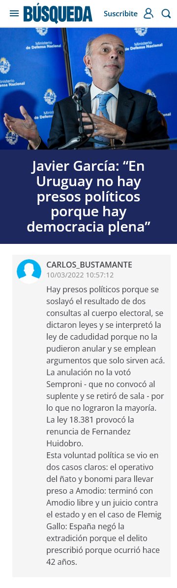SeUruguay's tweet photo. Hay prisioneros políticos porque se soslayó 2 consultas al cuerpo electoral y se interpretó ley de #caducidad al no poder anularla 👏@CarlosDoccbb
#Semproni no votó anulación. #Huidobro renunció.
¿Principios de #Artigas sólo cuando convienen en #Uruguay?
https://t.co/AKbN5k3tL6 https://t.co/NL4xIDLR6M