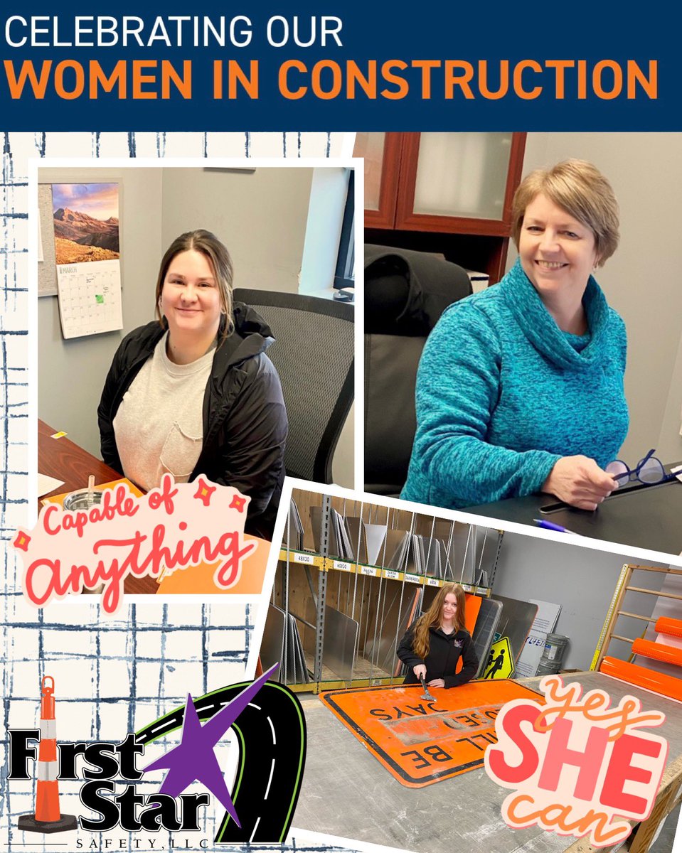 FirstStarSafety's tweet photo. As Women In Construction Week continues we want to take a moment to recognize all the fabulous ladies on our team!
Thank you for all you do!
#wicweek2022 #womeninconstructionweek
#womeninconstruction
#womenownedbusiness
#wbecertified https://t.co/XGdu3YLs87