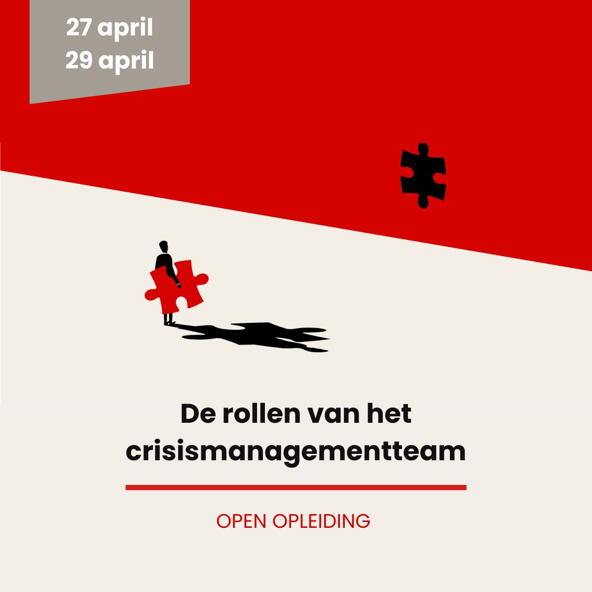 Altijd al meer willen weten over welke taken een crisismanagementteam heeft? Dit is je kans! In deze opleiding komen de verschillende rollen van een crisisteam uitgebreid aan bod. Ontdek hoe een goed crisismanagementteam ondersteuning biedt waar nodig: academy.pm.be/learn/fundamen…