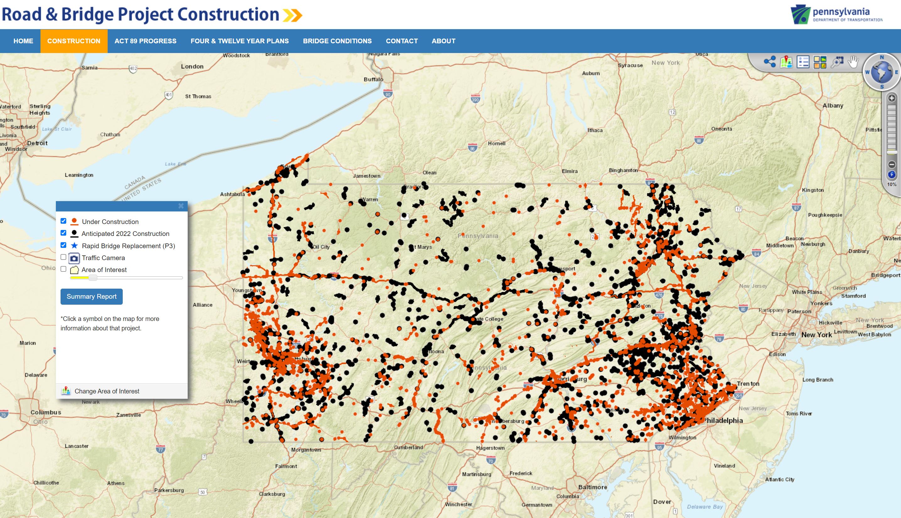 Pa Dot Road Closures - 09sm68o