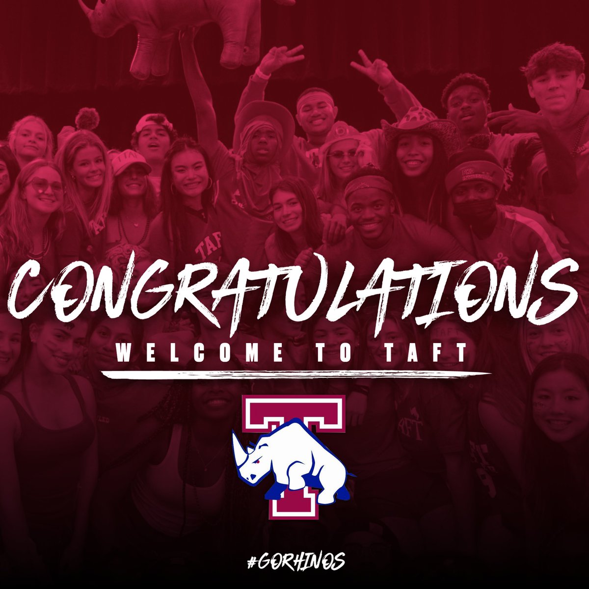 TaftRhinos's tweet photo. Congratulations to all the new Rhinos!
#taftathletics #gorhinos #gobigred https://t.co/J37D3S10fx