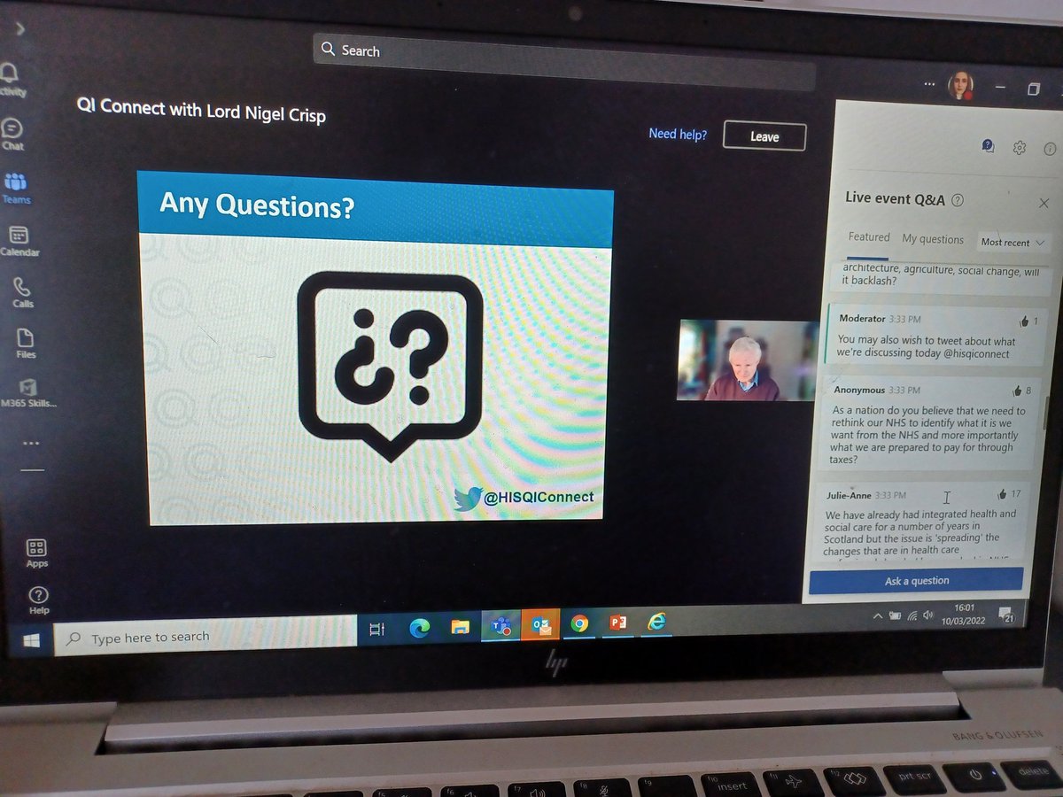 K_H_athome's tweet photo. Great session with @LordNigelCrisp discussing health within current society.  Really interesting and thought provoking @HISQIConnect @online_his https://t.co/W2Qbg6EUPC