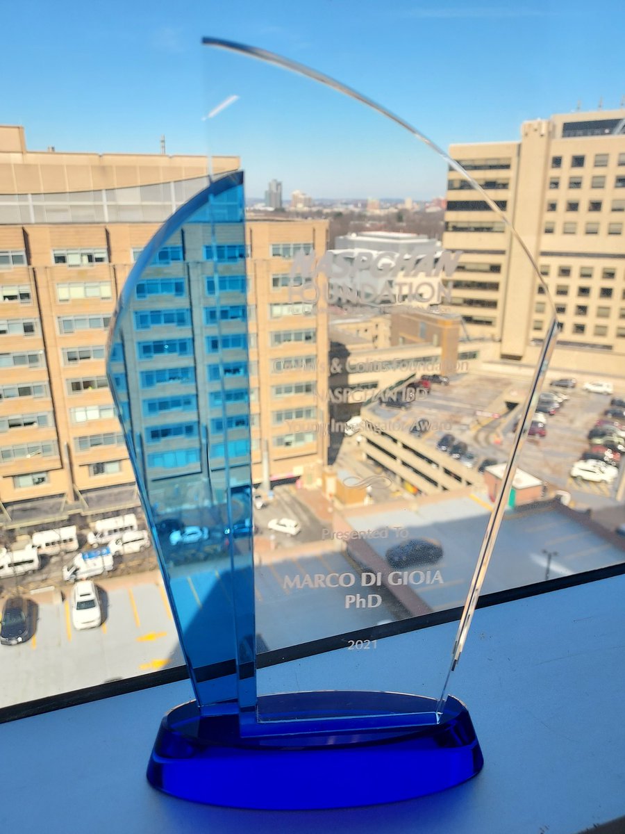 Thank you @NASPGHAN and @CrohnsColitisFn for this wonderful prize! #younginvestigatoraward #betterview #proudwindow