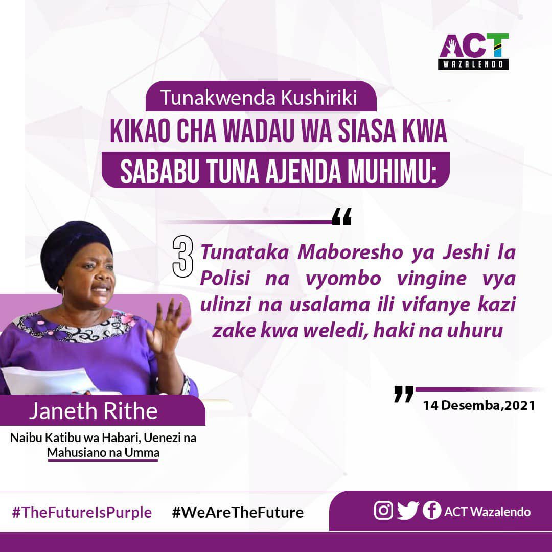 MuthembaA's tweet photo. Wakati @ACTwazalendo wanatuaga kuwa wanakwenda Dodoma kwenye Mkutano wa Wadau 15-17/12/2021 walitaja mambo 4 ya kufanyiwa kazi
Katika mambo hayo 4; 

- 1 limetekelezwa, 
- 2 utekelezaji unaendelea
- 1 halijatekelezwa kabisa 

Bwana @ThabitSenior #Ngogwe wanajua watendalo https://t.co/vON3aPHHge