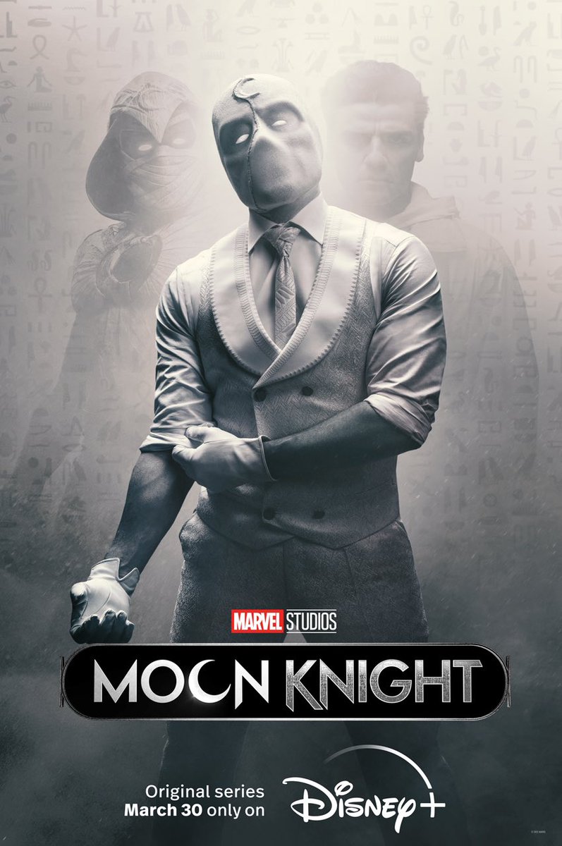 DisneyPlusMarve's tweet photo. 📸 Three new posters of #MoonKnight have been released 

#DisneyPlus | #MarvelStudios | #MCU | #DisneyPlusMarvel | #OscarIsaac https://t.co/uHlrsthEaI