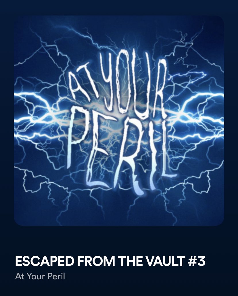Have you listened to #EscapedfromtheVault episode 3 yet? 

It’s got 2 terrific stories, so check it out! 

<a href="/Hannahmayjessop/">Hannah May Jessop She/Her</a> @PoppyLFx <a href="/ballantine_emma/">Emma Ballantine</a> John Berry Peter Gardiner
