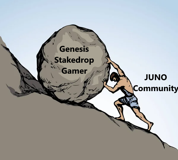 TheJunonaut's tweet photo. Junønauts Assemble!

Today I want to talk about what has been the sleeping concern, the only imperfect subject when it comes to $JUNO

Today I want to talk about "them" who unethically gamed the @JunoNetwork genesis stakedrop. https://t.co/LLZSaMXyEF