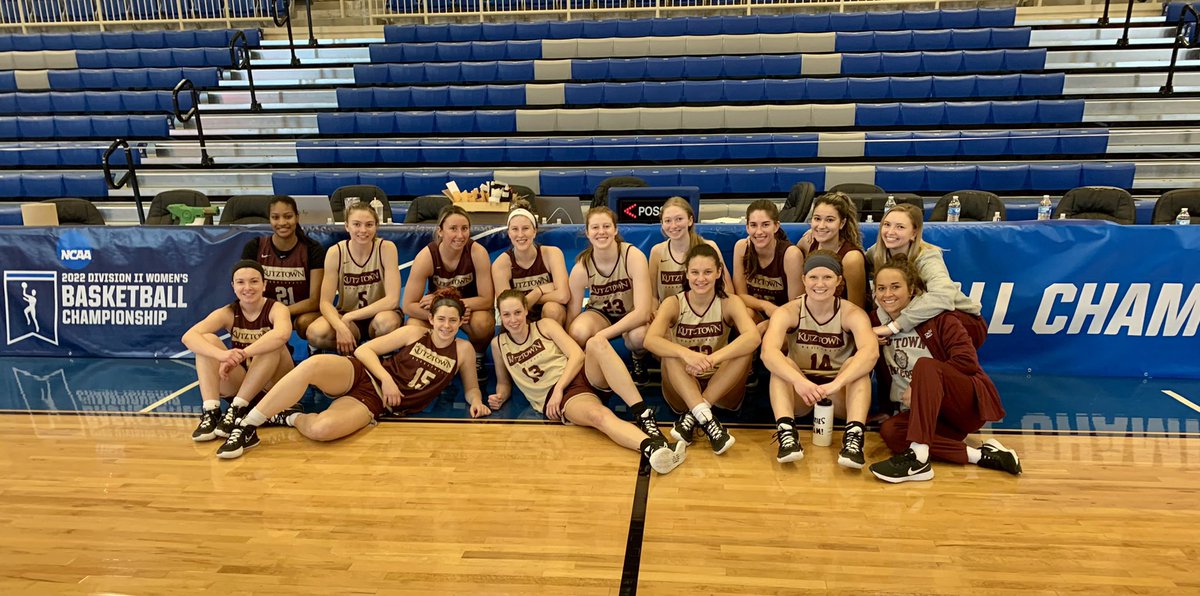 KUBearsWBB's tweet photo. Checking in from Glenville, WV and the @NCAADII Tournament. Practice session ✅
#KUWB💛🐻🏀 #TheBigDance🎉💃 https://t.co/M6V4mdLVNc