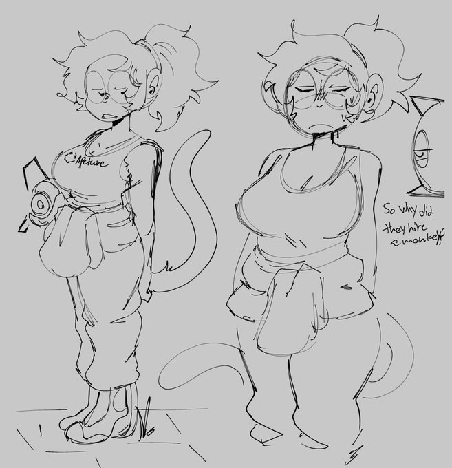 More minky chell doodle 