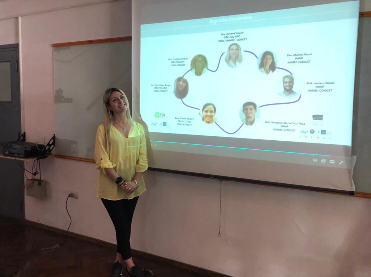 InstFerreyra's tweet photo. 🎇Hoy dimos inicio al ciclo de seminarios 2022 en el @InstFerreyra 🎇
🔬La Dra. Ximena Volpini del Lab. de epigenética y diferenciación celular nos mostró los resultados de su proyecto. https://t.co/gjGB1X7pcn