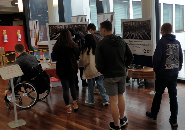 QUBEqualDiverse's tweet photo. Great to see so many @QUBstaff and students showing their support for #IWD2022 

The cupcake stands are just one of many events by @QGI_QUB and others to celebrate the achievements of women and mark the call to action for accelerating women's equality and to #BreakTheBias https://t.co/y53ilGsXTA