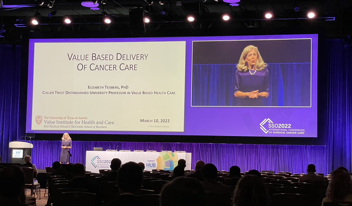 masstransitalex's tweet photo. Elizabeth Teisberg giving keynote speech for @SocSurgOnc #SSO2022. @DellMedSchool bringing impact to cancer surgery. @uthealthaustin @UTexasValue https://t.co/CjGNTpWruf