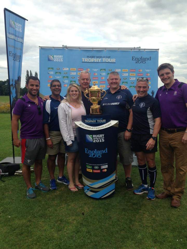 RanbirRef's tweet photo. A few Members form the Warwickshire Society Of Referees along with Bill Beaumont and the Webb Ellis Trophy https://t.co/O93HUvlHj7