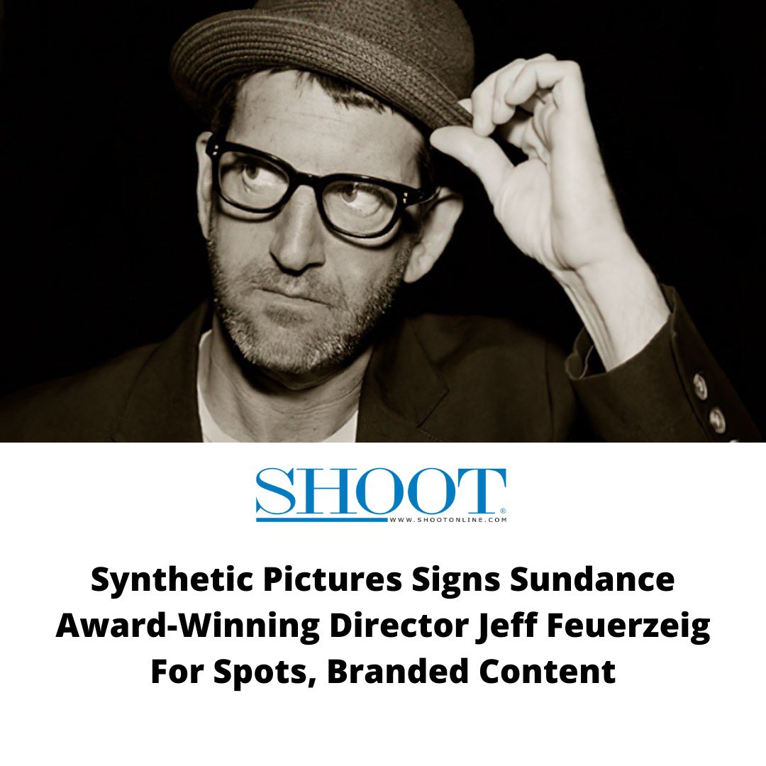 .<a href="/FeuerzeigJeff/">Jeff Feuerzeig</a> — one of our fave doc directors just joined the team🤘🏼💥

Check out <a href="/SHOOTonline/">SHOOTonline.com</a> story at Link in Bio &amp; reach out to Exec Producer Allison Smith for demo reels

#SyntheticPictures #CommercialProduction #documentary #Sundance #IndieFilm #FilmTwitter #DanielJohnston