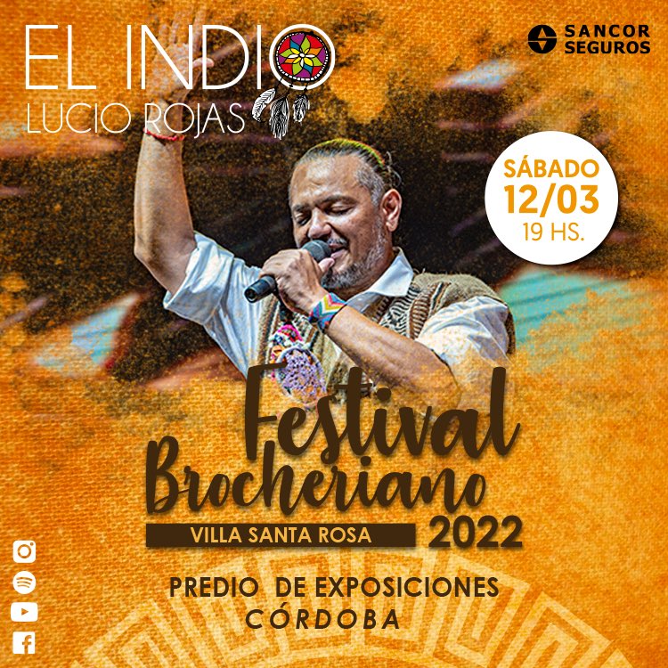 IndioLucioRojas's tweet photo. ✨ Nuestro próximo encuentro será en el Festival Brocheriano, el sábado 12 de marzo en Villa Santa Rosa, Córdoba.
Que nadie falte a la FIESTA 🙌 https://t.co/dAmUhDbMYy