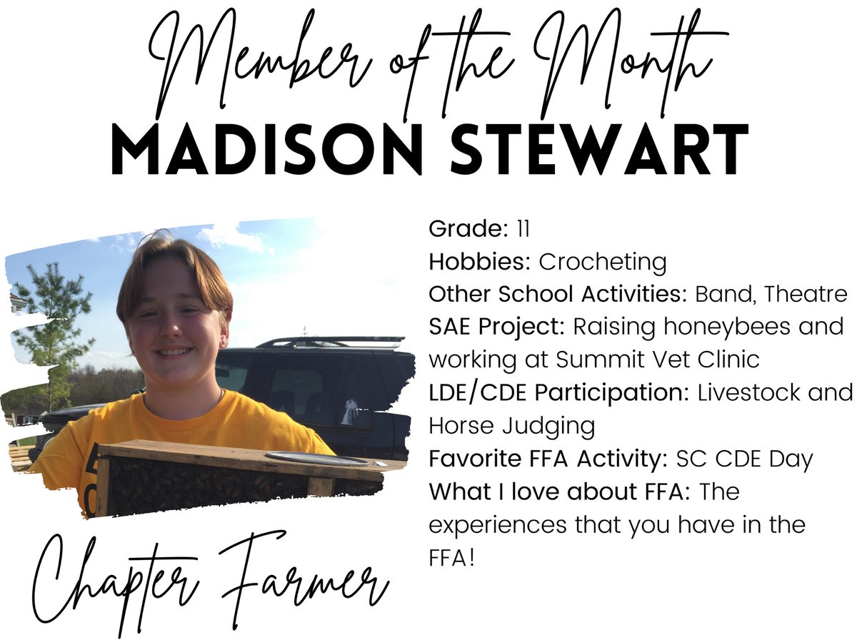 ADM_FFA's tweet photo. Congrats to our spotlight members and officers of the month! https://t.co/6jzOe0ETWO