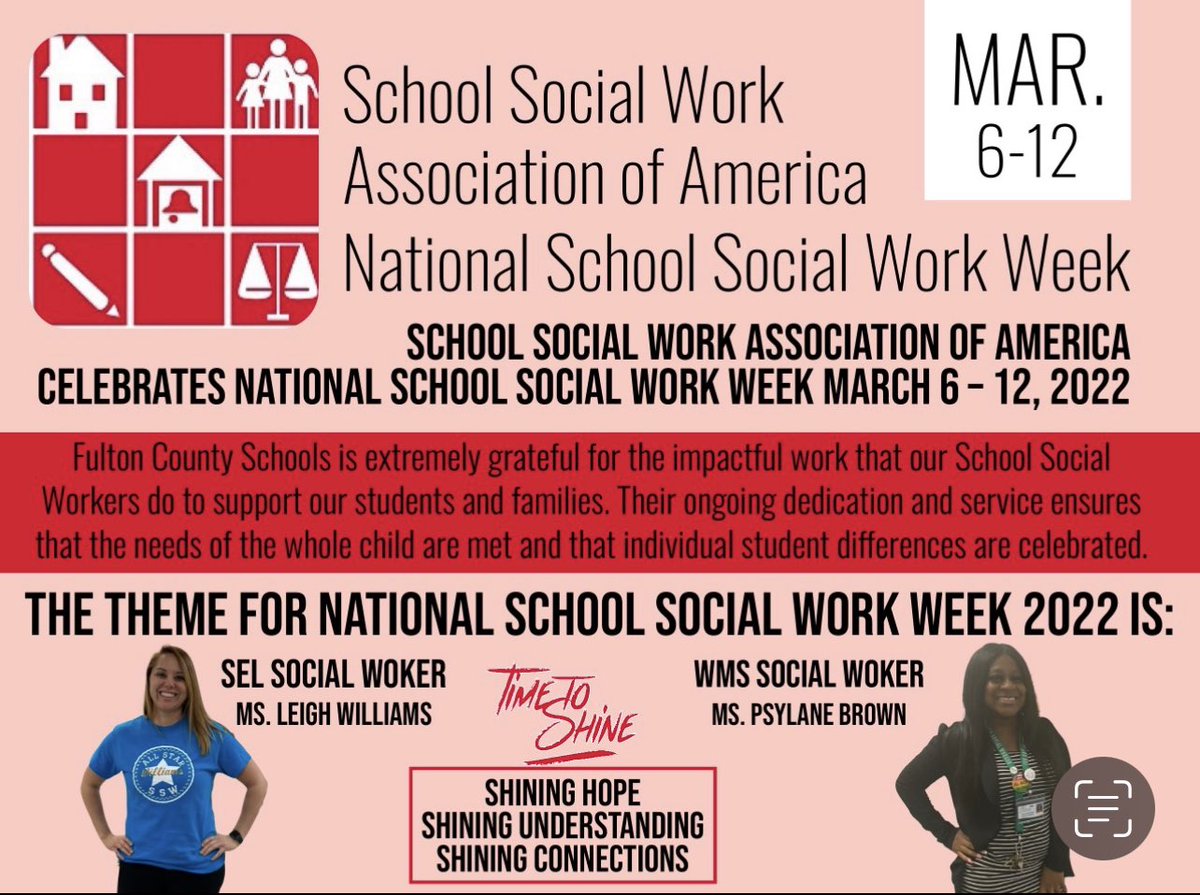 WoodlandVoice1's tweet photo. Today, we celebrate the impactful work of our school social workers, Ms. Williams and Ms. Brown! Thank you for all that you do! https://t.co/V41YQm1oYy