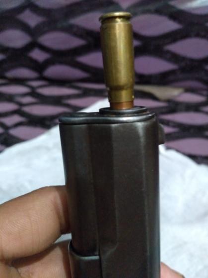 Sellers will often take pictures such as these to show that the barrel isn't "shot out" i.e. the rifling is still intact. Unscrupulous ones, on the other hand, have been know to hammer the muzzle end in order to make the barrel appear in better condition than it actually is