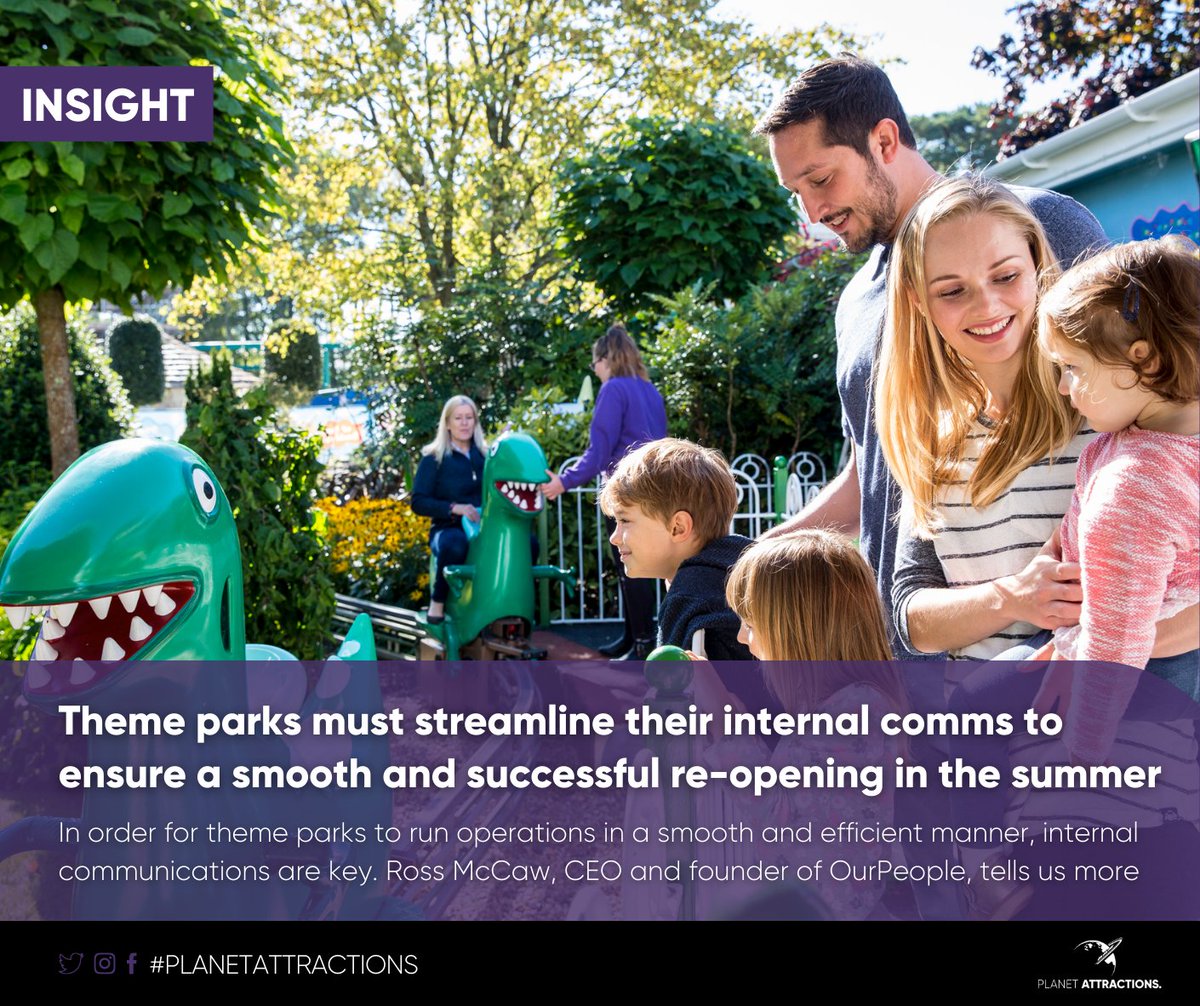 Insight: In order for theme parks to run operations in a smooth and efficient manner, internal communications are key. Ross McCaw, CEO and founder of <a href="/OurPeople/">OurPeople</a>, tells us more. buff.ly/3vWRaK3