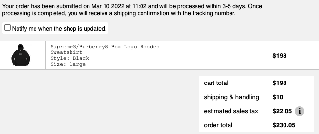 bwirc001's tweet photo. Two weeks in a row SK Autofill has done its thing on Supreme.  Don't sleep on this group and tool.  Thanks for everything @SKSupply @tianaporta https://t.co/j6ZRn1WKFs