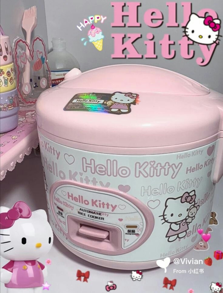 Pinky 𓆩♡𓆪 on X: hello kitty rice cooker