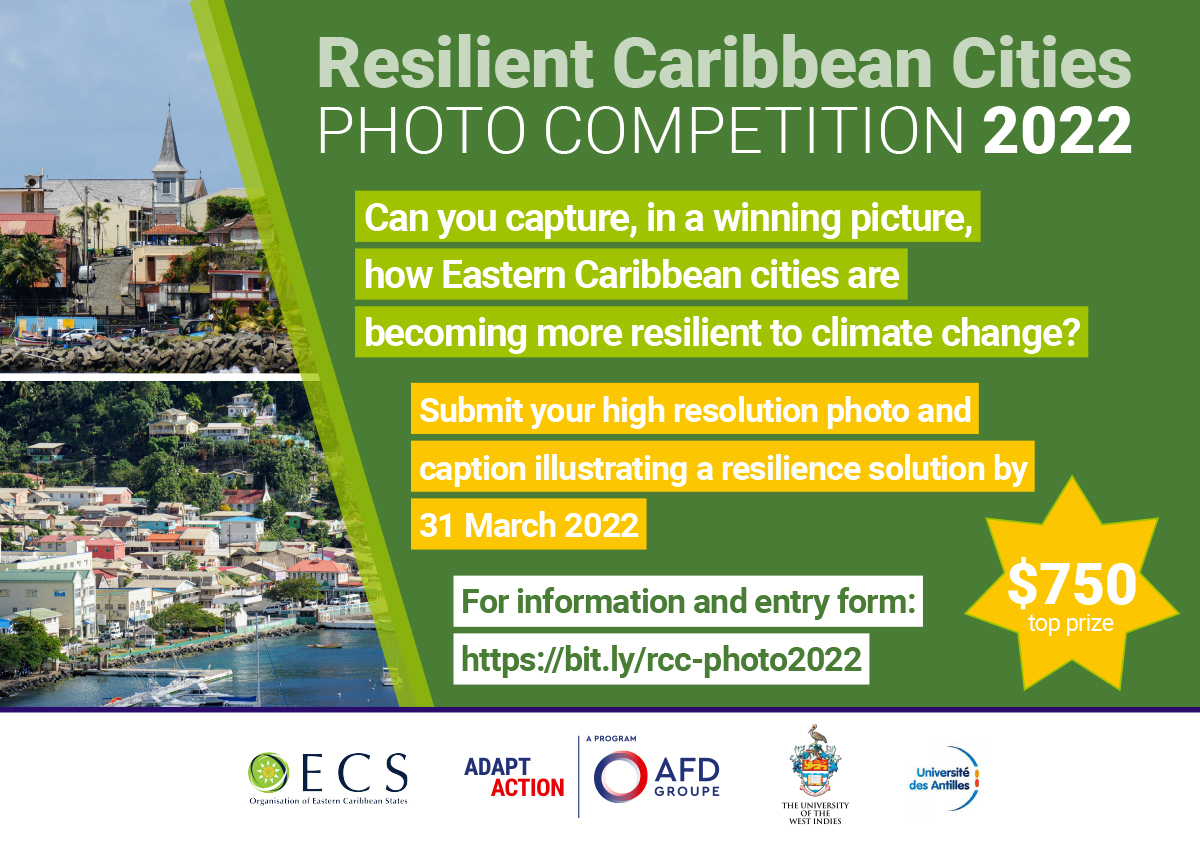 mairidupar's tweet image. Share your passion for Caribbean climate resilience - and be in for a chance of a cash prize, too! Enter our Resilient Caribbean Cities photo competition 2022.
 
Download forms and apply here by 31 March deadline. English: bit.ly/rcc-photo2022 French: bit.ly/concours-photo…