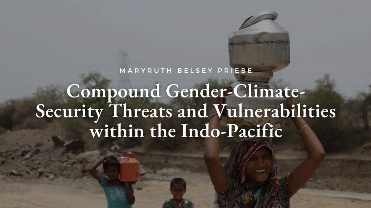 US_CSWG's tweet photo. Belsey Priebe assesses which countries have the greatest combined risk factors—and why— and elucidates the role of women in #ClimateSecurity intelligence. https://t.co/fx2iOBT12q https://t.co/11kQvnnY1B