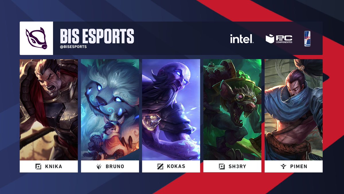 ¡Los armadillos llegan a la #LigaNexo!

El roster de <a href="/BisEsports/">Bis Esports</a> estará formado por:
⚡️ @knikabot
⚡️ <a href="/brunolol04/">Brunolol33</a>
⚡️ <a href="/kokaxe7/">kokas 😎</a>
⚡️ <a href="/Sh3ry_/">Sh3ry🐁</a> 
⚡️ <a href="/Pimenlol/">πMΞn ❁</a> 
⚡️ <a href="/ImZum0/">edu 🧃</a> 

👔 <a href="/RubenGTeks15/">RTeks</a>
👔 <a href="/BBastinazo/">Jorge "Bastinazo" Madrid</a> 

Estamos deseando verles por la grieta🥰