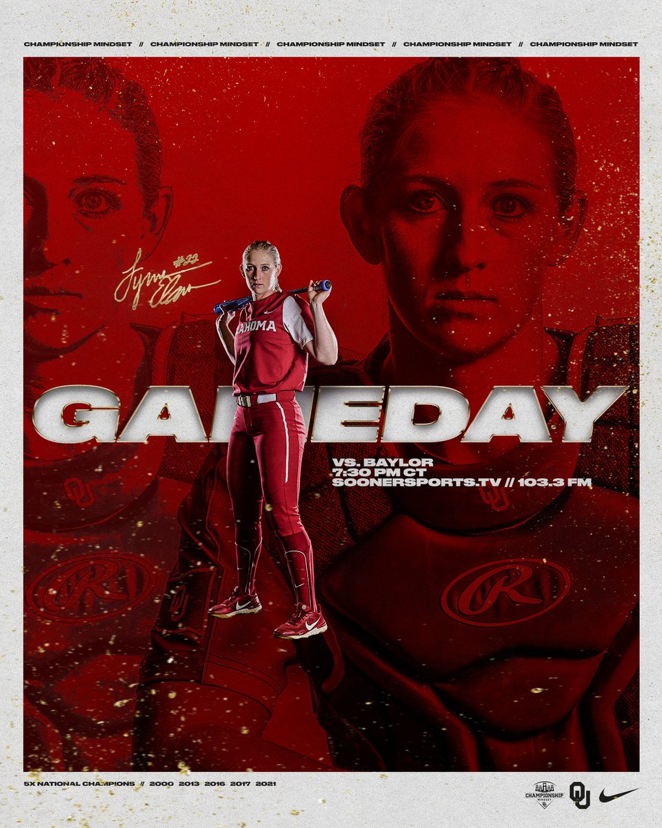 8️⃣0️⃣8️⃣ 𝐠𝐚𝐦𝐞𝐝𝐚𝐲!

🆚 Baylor
📍 Honolulu, Hawaii
🕚 7:30 p.m. CT
📺 <a href="/SoonerSportsTV/">Sooner Sports Network</a> » bit.ly/35Lgp7q
📻 The Franchise 2 » bit.ly/3HJ04hp
📊 bit.ly/3BJ7yil

#ChampionshipMindset