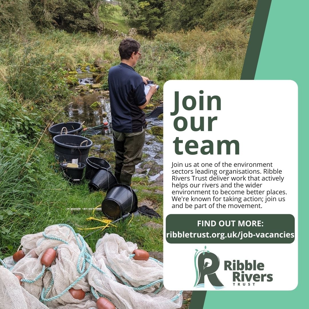 RibbleTrust's tweet photo. Ribble Rivers Trust are recruiting!

We have reopened our vacancy for Head of River Conservation so, if you'd like to join our team of passionate and dedicated staff, make sure you check out the updated application. 

Join our team and join the movement.

https://t.co/yGpwgqTXhH https://t.co/kXQTVv7I0U