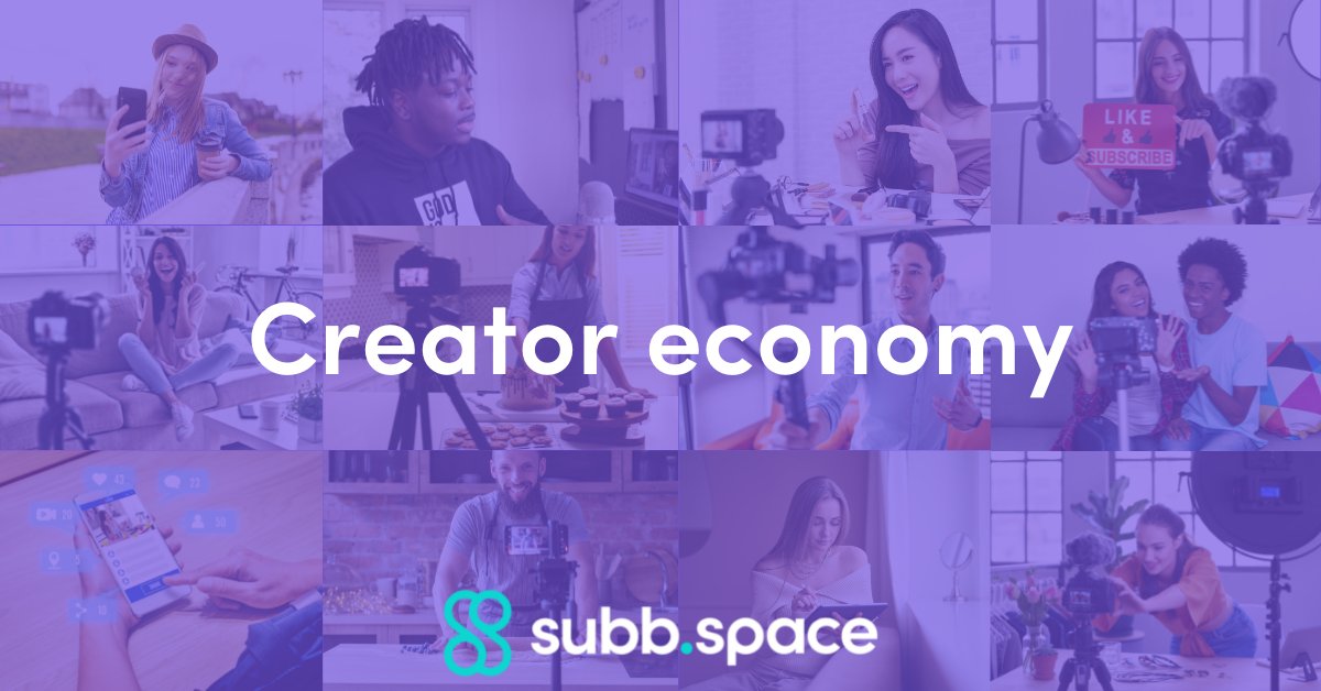 SubbSpace's tweet image. We’ve been having some #thursdaythoughts and we cannot believe how broken the creator economy is. Luckily Subbspace is here to change that *winky face. Find out more - &amp;gt; blog.subb.space/blog/the-creat… 
#creativeminds #visualcreator #creatives