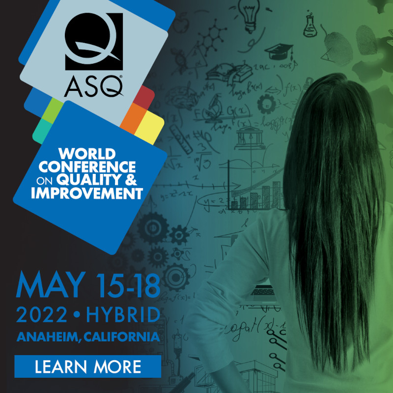 Register for WCQI in Anaheim, CA, before March 15 and get our BEST rates of the year! Explore The Art and Science of Quality and blend your soft and technical skills to advance your career. Can’t attend? Go virtually for networking and programming! asq.org/wcqi