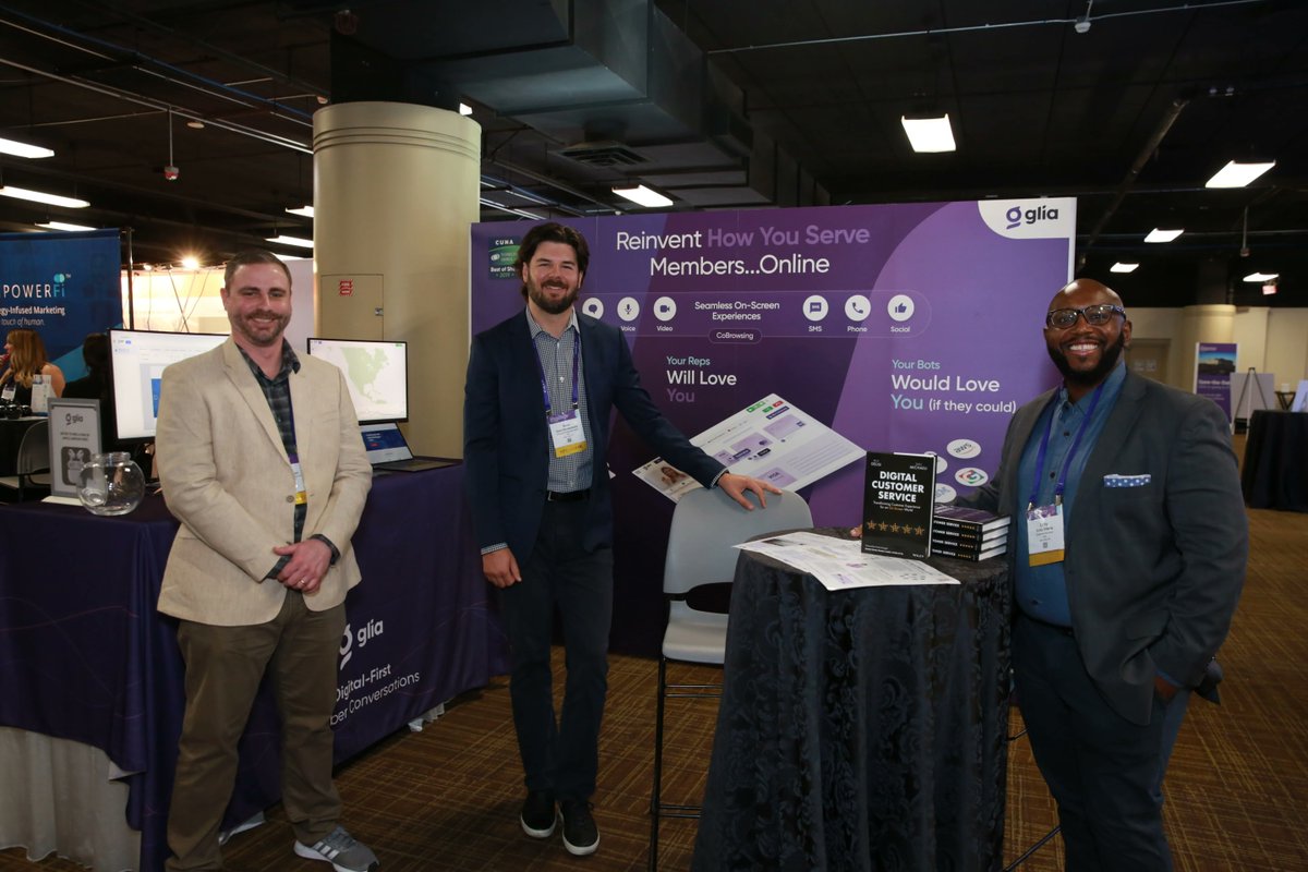 GliaInc's tweet image. Are you attending the CUNA #MBDCouncil Conference in Los Angeles? We've been having great conversations with #creditunion representatives and would love to connect with you too. Drop by and say hello to our team! buff.ly/3HS2z0R