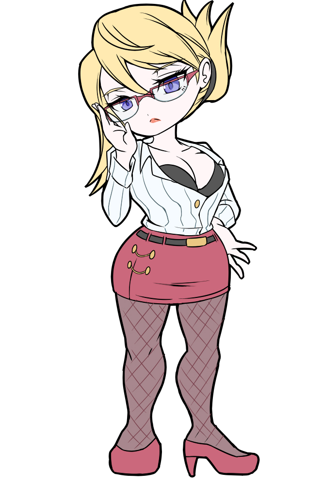 キャラデザが追い付かないわよ。市民があと2～3人。悪堕ちヒロインがもう一人くらい必要か…? 