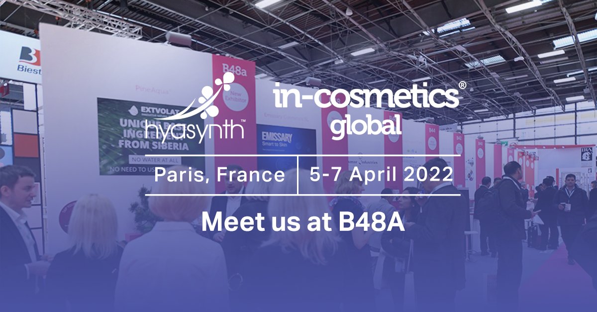 Hyasynth (@hyasynthbio) on Twitter photo Surprise!👋🇫🇷 Our team will be in Paris from April 5-7th at the highly anticipated <a href="/incosmetics/">in-cosmetics</a> global show. Come meet our team and learn about our novel approach to producing Fermentation-Derived #CBDisolate. #HyasynthinParis #ingredientsmatter #cosmetics #brewednotsynthesized Surprise!👋🇫🇷 Our team will be in Paris from April 5-7th at the highly anticipated <a href="/incosmetics/">in-cosmetics</a> global show. Come meet our team and learn about our novel approach to producing Fermentation-Derived #CBDisolate. #HyasynthinParis #ingredientsmatter #cosmetics #brewednotsynthesized