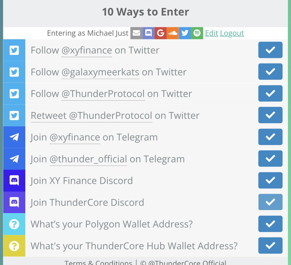 Just333Just's tweet photo. @ThunderProtocol @xyfinance Good luck 🍀 https://t.co/G2Bz6xlcC2