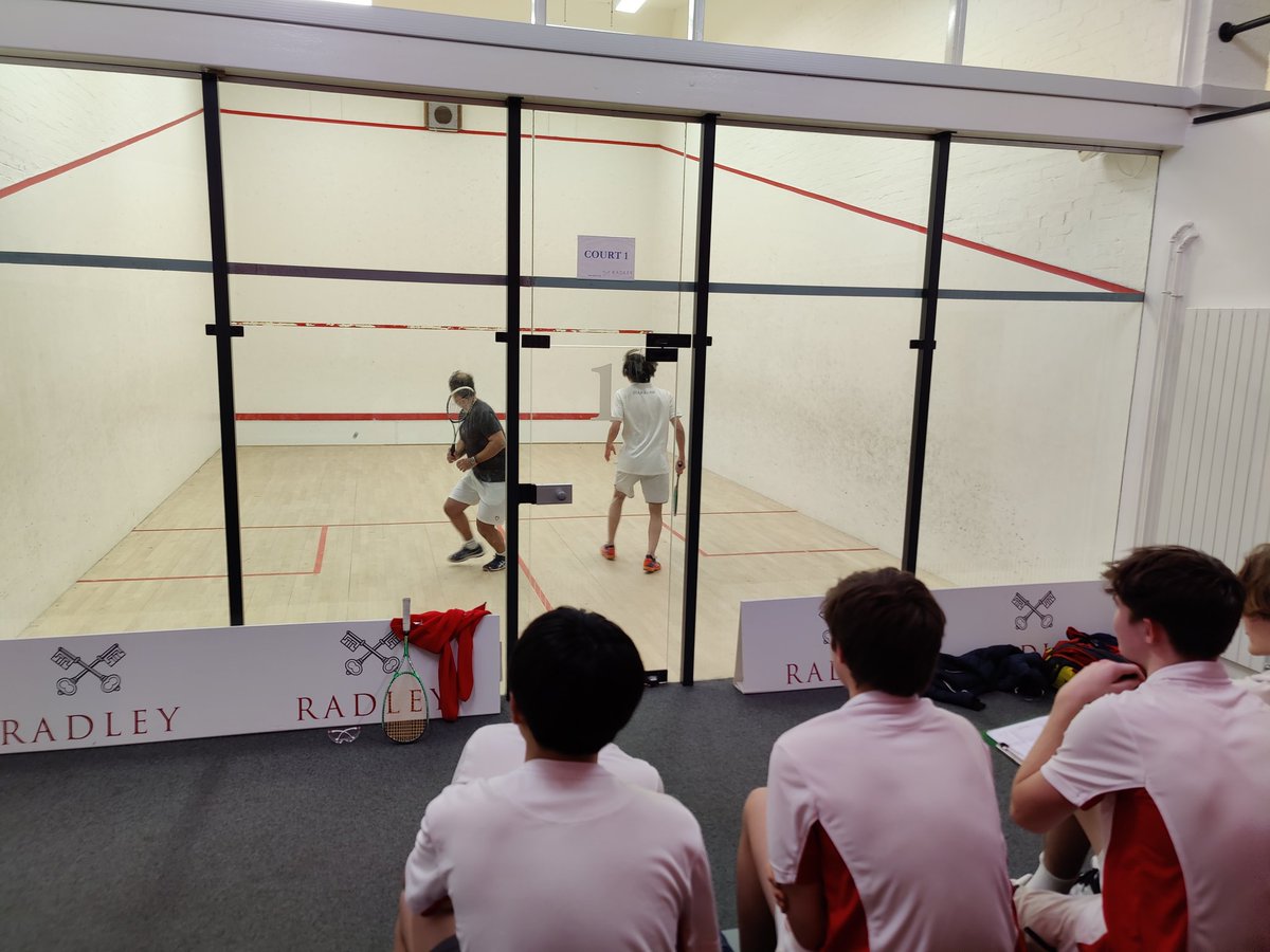Radley College Squash (@radleysquash) on Twitter photo With our 1st seed injured our awesome pro, Scott, steps onto court to play the Harrow number 1. First game 12-10 to Harrow. Tense... <a href="/RadleySports/">Radley Sports</a> With our 1st seed injured our awesome pro, Scott, steps onto court to play the Harrow number 1. First game 12-10 to Harrow. Tense... <a href="/RadleySports/">Radley Sports</a>