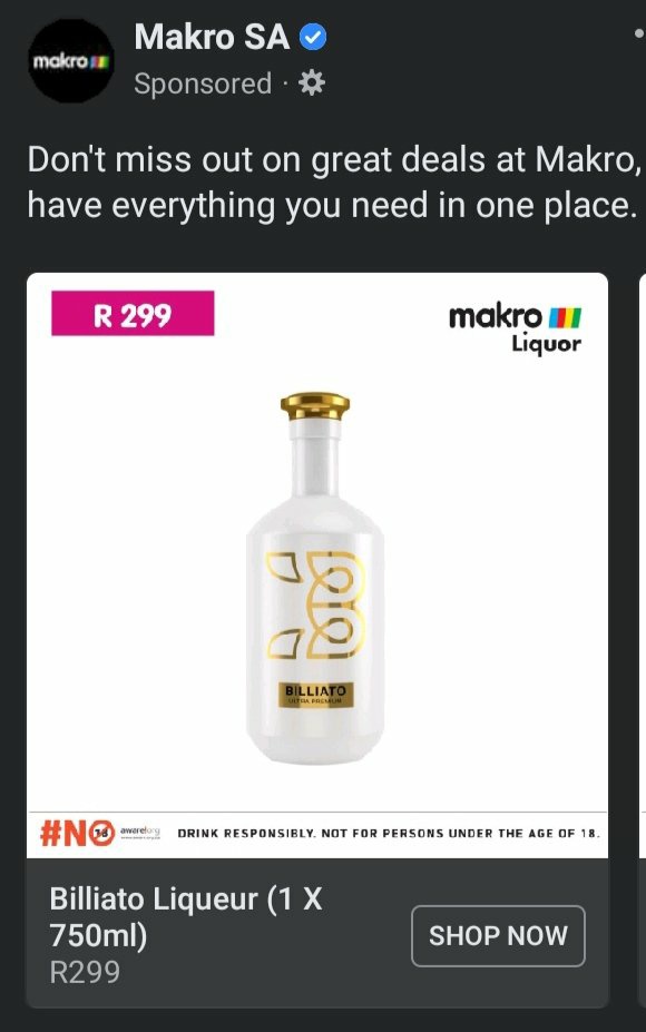 casspernyovest's tweet photo. BOOM!!! BILLIATO NOW AVAILABLE AT MAKRO!!!! #BilliatoATasteOfWealth https://t.co/ZMdWcBDUMV
