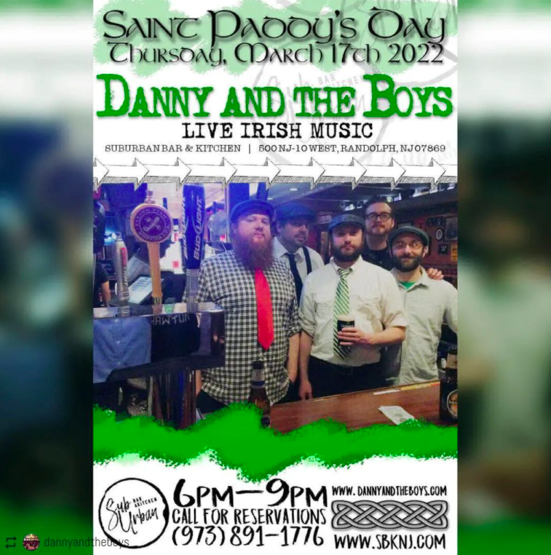 suburbanbarknj's tweet photo. 🍀St Patrick's Day and beyond...  Irish Music and Fantastic Fare 🍀 - https://t.co/EUhf7r9nBc https://t.co/6KncX5Tt33