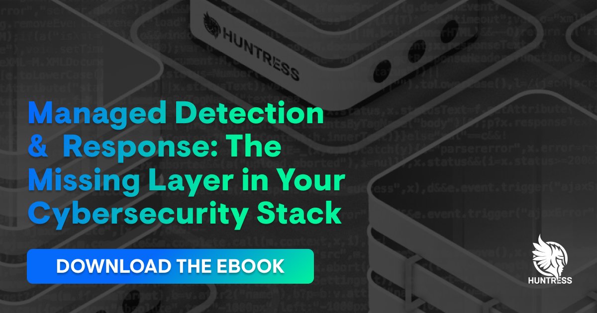 HuntressLabs's tweet photo. Cybersecurity is a battle between humans. If your #cybersecuritystack fails to include them, you're putting yourself at risk. See how human threat hunting paired with managed detection and response can help. https://t.co/NoC2tnowwD https://t.co/Wx8l8UgVv6
