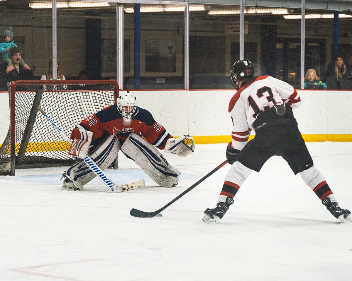 5hrs and 13 minutes until game time! #13 Jack Sides (fun fact: his dad was on the 1988 State Champion Redmen hockey team)
