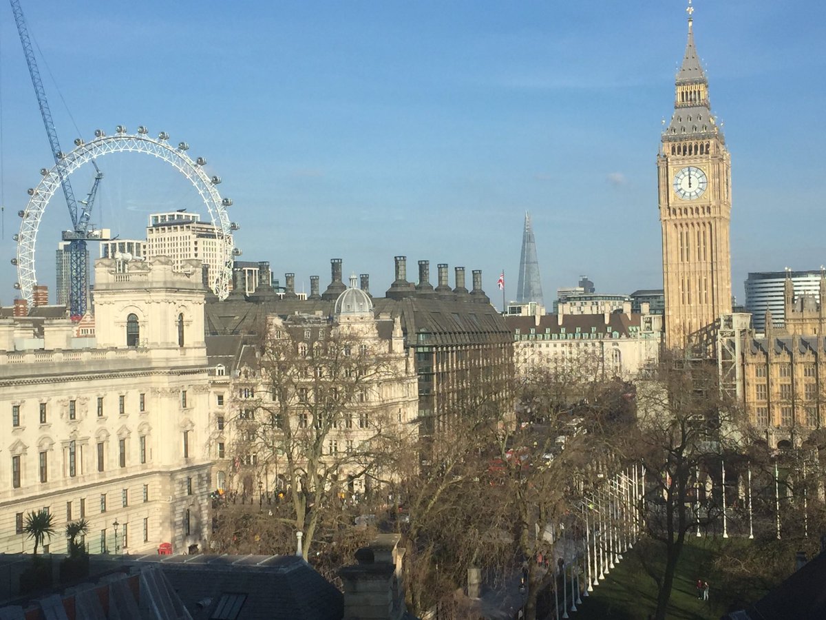 calumnisbet's tweet photo. Thank you @DRM_Support for a great conference #PwD2022 and for arranging such a splendid view! The Elizabeth Tower looking resplendent in the sunshine. https://t.co/fHrpaHGM6O