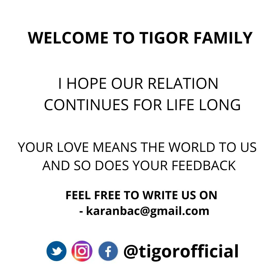 tigortweets's tweet photo. Thank you so much guys for making our dreams happen. Wanted to get our Tigor family more bigger and bigger. Keep loving us and keep shopping from Tigor. We are here to serve you the best.

#socks #Entrepreneur #business https://t.co/WKlrEcXqxh